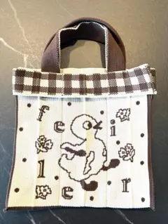 【美品】ハイジ　ミニバッグ コニッティーベージュ