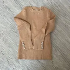 【値下げ】プティマイン　ニット風カットソー