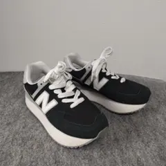 極美品New Balance　WL574ZSA574+ スニーカー 24.5cm
