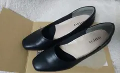【匿名配送】CLOSSHI ブラック プレーンパンプス 23.0 cm