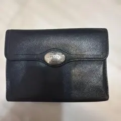 PRADA 三つ折り財布 ブラック