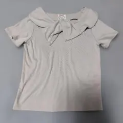 tocco closet リボン パール 半袖 カットソー