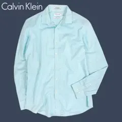 04M915◯ Calvin Klein ギンガムチェック 長袖シャツ 春夏秋