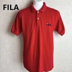FILA ポロシャツ Tシャツ カットソー 半袖　メンズ レッド size Mのサムネイル