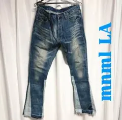 【mnml】 フレアデニム　ラッパー着用　hiphop ヌビアン