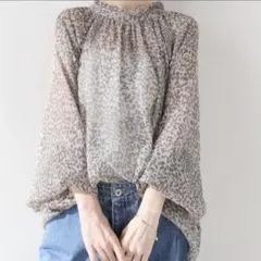 美品✨ SLOBE IENA スローブイエナ レオパード柄 シアーブラウスのサムネイル
