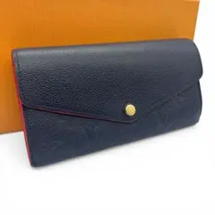 【極美品】 ルイヴィトン 長財布 ポルトフォイユ サラ マリーヌルージュ