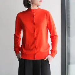 ENFOLD シルクコットン クルーカーディガン