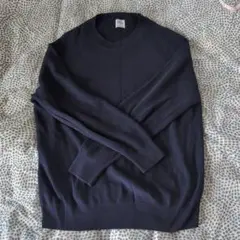 ZARA コットン ニットセーター XL ネイビー