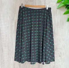 TALBOTS タルボット ドット柄 フレアスカート Mサイズ ウエストゴムのサムネイル