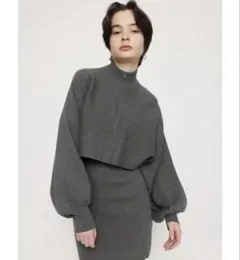 SLY SHORT ZIP 2ピース ワンピース 半袖ワンピース トップスセット