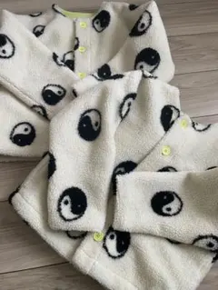 新品 MARKEY'S HOGAN インヤン柄 ボアアウター 130㎝ 120㎝