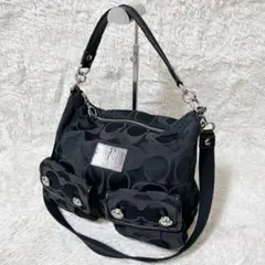 COACH ポピーシグネチャー ルレックススポットライトトート 2wayバッグ