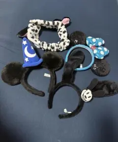 ディズニーカチューシャ4点セット （ミッキー・ミニー・オズワルド・101匹）