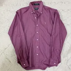 美品　新品購入　Polo by Ralph Lauren 長袖シャツ ボルドーのサムネイル