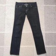 MOUSSY ダークデニム スキニーデニム　ローライズ　サイズ27　S　М