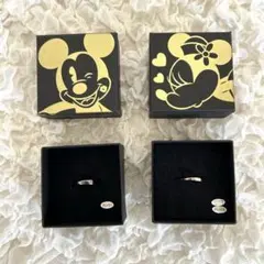 新品　東京ディズニーリゾート　ミッキー&ミニー　デザイン　リング　ペア2点セット