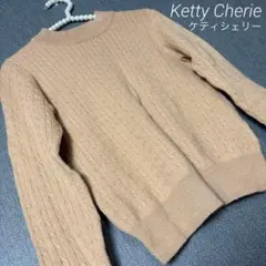 Ketty Cherie ケティシェリーベージュ 長袖ニット セーター Mのサムネイル