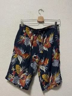 14ss　ラディアル　アロハ柄レーヨンハーフパンツ　/M　ダークネイビー　ルードのサムネイル