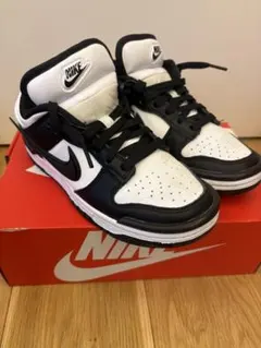Nike キッズ スニーカー 23センチ 白/黒 ダンクローツイスト