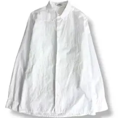 J7207 美品 エルメス 総柄シャツ ホワイト 41/16 HERMES