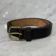 EMPORIO ARMANI アルマーニ vintage OLD 黒レザーベルトのサムネイル