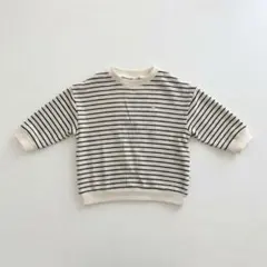 naranja ボーダー 長袖カットソー