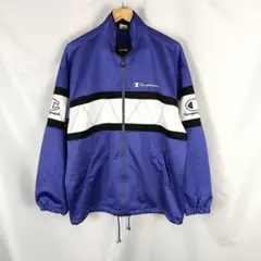 Champion　トラックジャケット　Oサイズ　パープル系　B3692