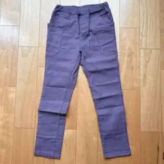 新品 ブリーズ ストレッチパンツ 130サイズ 男の子 パープル