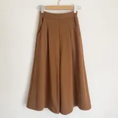 裏起毛 ガウチョパンツ