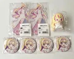 アイカツ　DMMスクラッチ　ハナ　アクスタ　缶バッジ　ミニフィギュア　6点