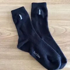 ぴ*り様 イーストボーイ　黒のロゴ刺繍ソックス