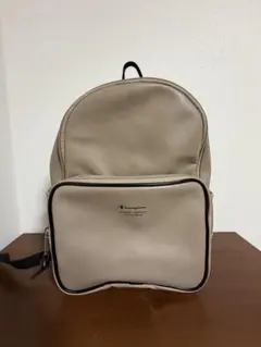 Champion リュック ベージュ レザー調