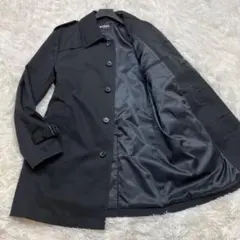 極美品 リーガル ステンカラーコート ブラック Lサイズ