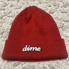 【美品】DIME ロゴ刺繍ニット帽