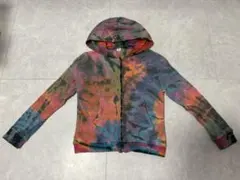タイダイ柄 フード付きパーカー サイズ8