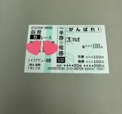 ボーンジーニアス号の応援馬券 ボーンジーニアス号の応援馬券 ボーンジーニアス号の応援馬券