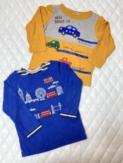 ミキハウス ロンT　Ｔシャツ　長袖　100　セット㊵