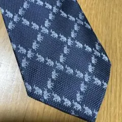 JM THOMPSON ネクタイ　シルク象格子柄　美品のサムネイル