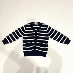 【H&M】ボーダー ニットカーディガン 98cm