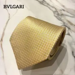 極美品✨BVLGARI ネクタイ ジャガード セッテピエゲ 幾何学 シルク