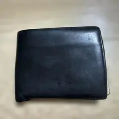 ポールスミス 黒いレザー二つ折り財布