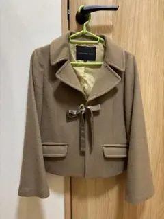 RAY BEAMS ベージュ テーラードジャケット リボン付き