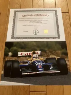 ナイジェルマンセル　ウィリアムズ　ルノー　直筆サイン入り　証明書付き 2025年最新】ナイジェルマンセル サインの人気アイテム - メルカリ