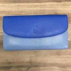 BAHARI 長財布 ベルト式 ターコイズブルー レザー - メルカリ