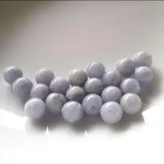 天然石 ブルーレースアゲート 8mm バラ売り　2個入り