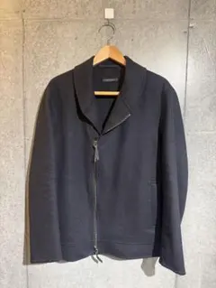 ジョルジオアルマーニ カシミヤブラックジップアップジャケット イタリア製