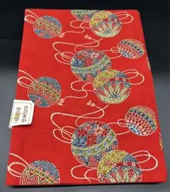 名古屋帯 洒落帯　高級　♢ 綿　蹴鞠　花柄　幾何学模様　古渡更紗　382のサムネイル