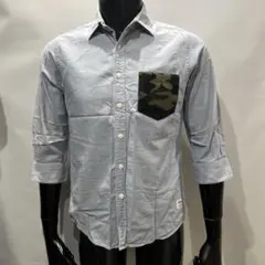 ⭐️nano・universe｜ナノユニバース⭐️ニットポケットシャンブレーシャツ