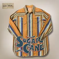 『OLD』Sugar Cane(シュガーケーン)プリントストライプネルシャツ